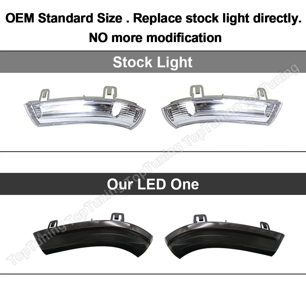 2 шт. динамическая зеркальная лампа поворота для VW Golf 5 6 GTI Jetta MK5 Passat B6 Sharan EOS Rabbit