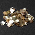 20 шт.50 шт. желтые бусины из натуральных раковин круглые бусины из ракушек для женщин DIY серьги для изготовления ювелирных изделий Браслет Подвески Аксессуары