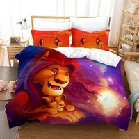 cartoon lion king simba bedding set duvet covers pillowcases bed comforter cover baby children adult boys gift bedclothes