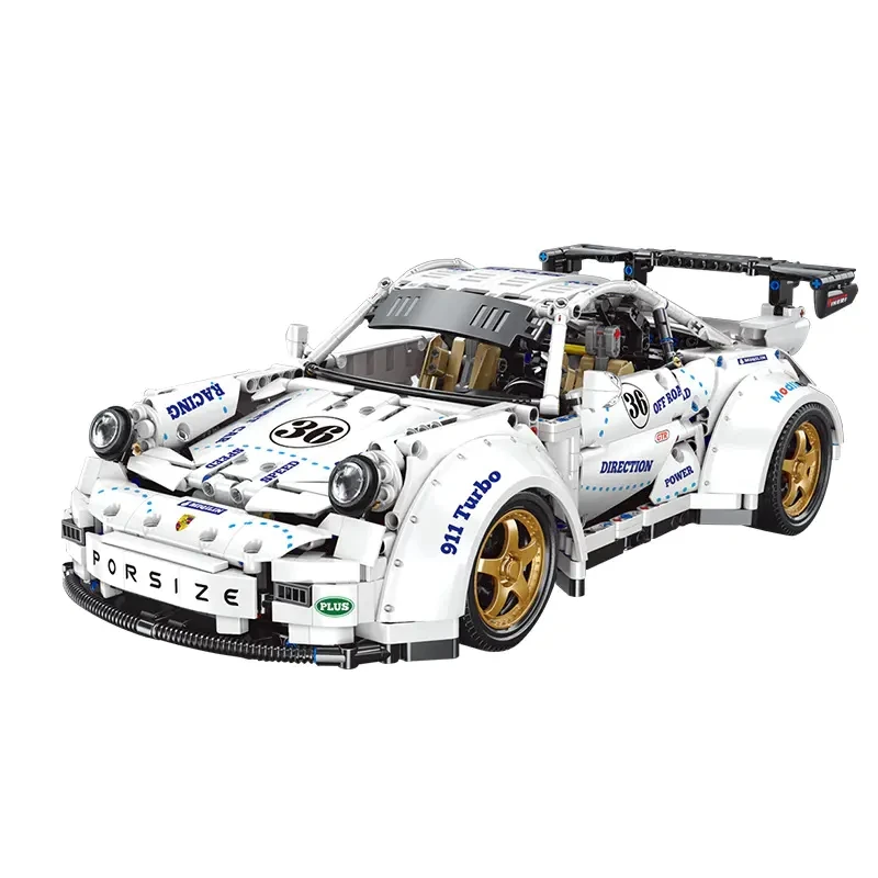 

2021 New MOC High-Tech RC Widebody 1:8 Model Bricks Super Sport Racing Car Track Champion Building Blocks Toys Kids Gifts