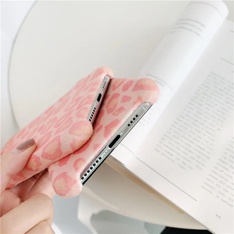 

fashion Plush color cloth pattern Phone Cover Case For Iphone X 11 pro Xs Max Xr 10 8 7 Plus se4.7 Luxury Soft girl Coque Fundas