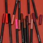 Водостойкая матовая губная помада, карандаш для губ, бархатный матовый карандаш, тинт для макияжа, сексуальный красный матовый карандаш увлажнитель длительного действия Lipliner, 12 цветов