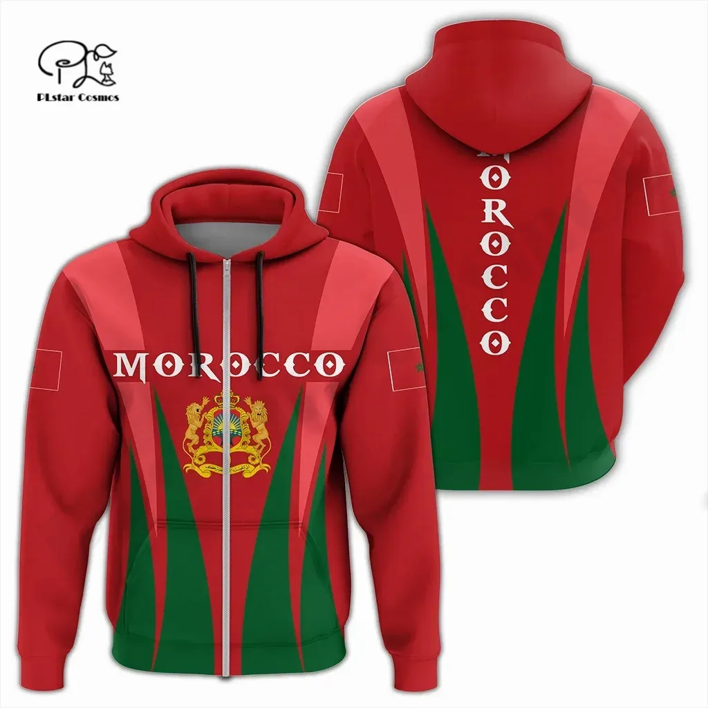 

PLstar Cosmos 3DPrint Newest Afirca Morocco Flag Tribe Art Funny Unique Harajuku Streetwear Unisex Hoodie/SweatshirtZip Style-14