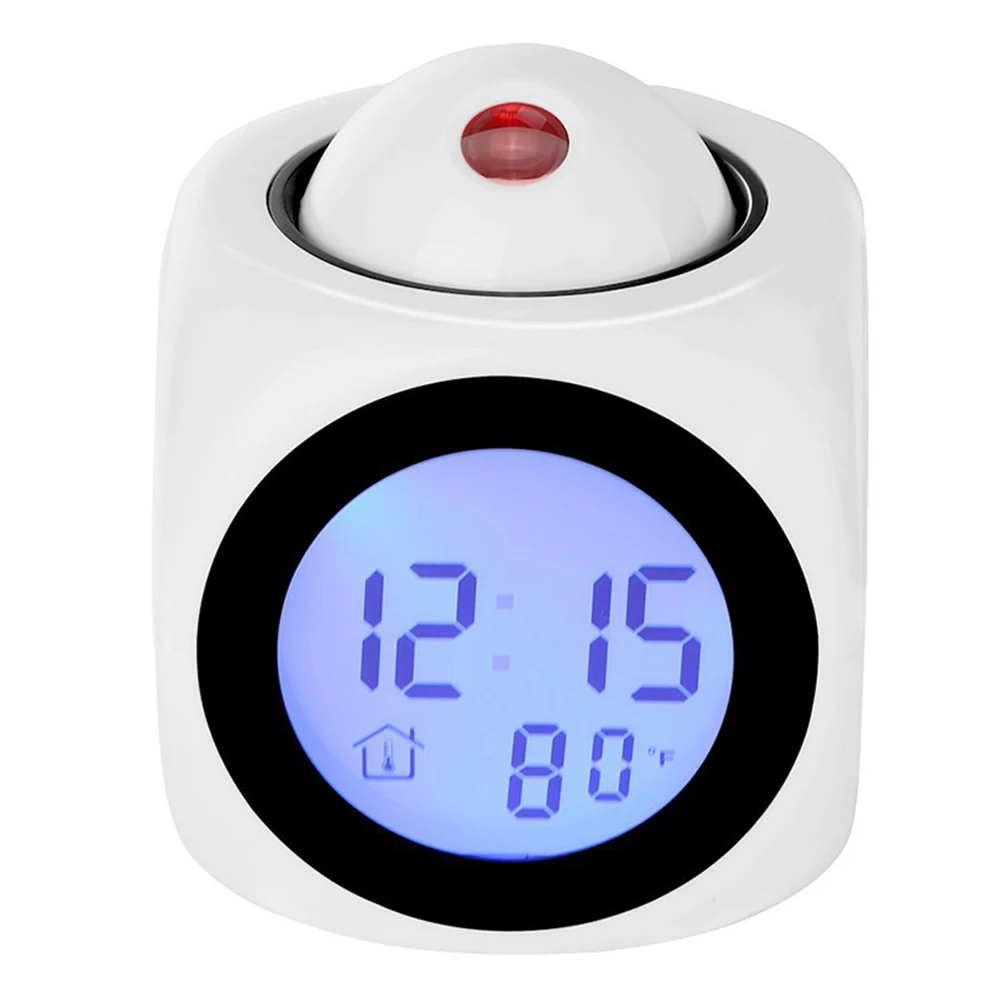 Будильник Светодиодный настенный потолочный проекционный ЖК-дисплей говорящий