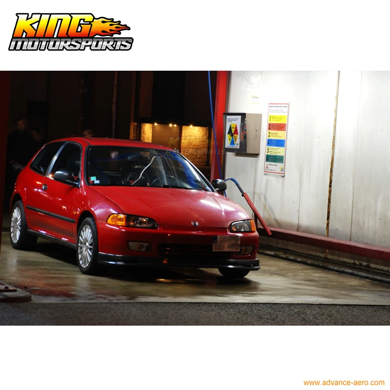 Подходит для 1992 1993 1994 1995 Honda Civic EG Mugen Style передний бампер спойлер Bodykit Global