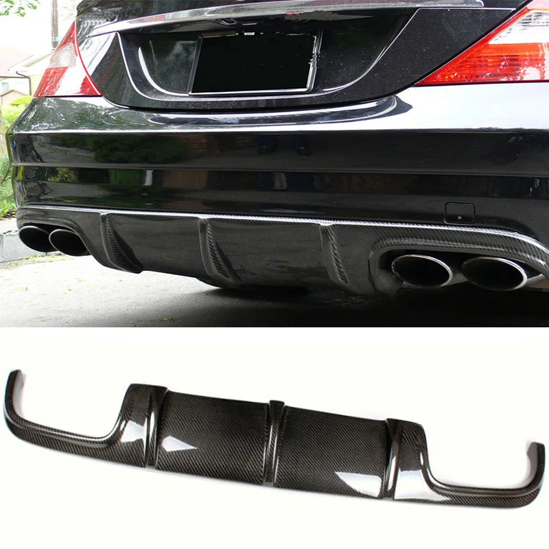 Диффузор для заднего бампера CLS Class из углеродного волокна Mercedes Benz W219 CLS63 AMG Sedan 4 Door