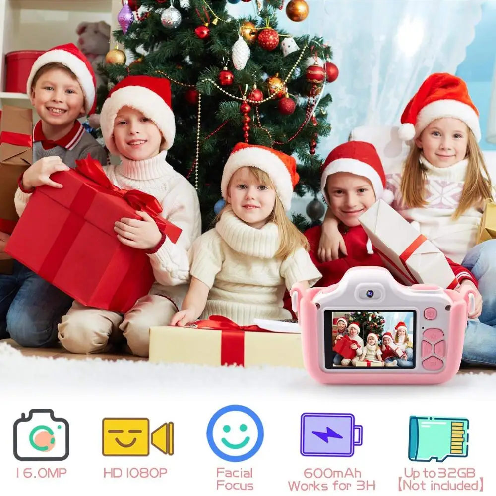 Подарки для детей камера 16.0MP HD 2 0 дюймов экран FHD 1080P видео разрешение мини