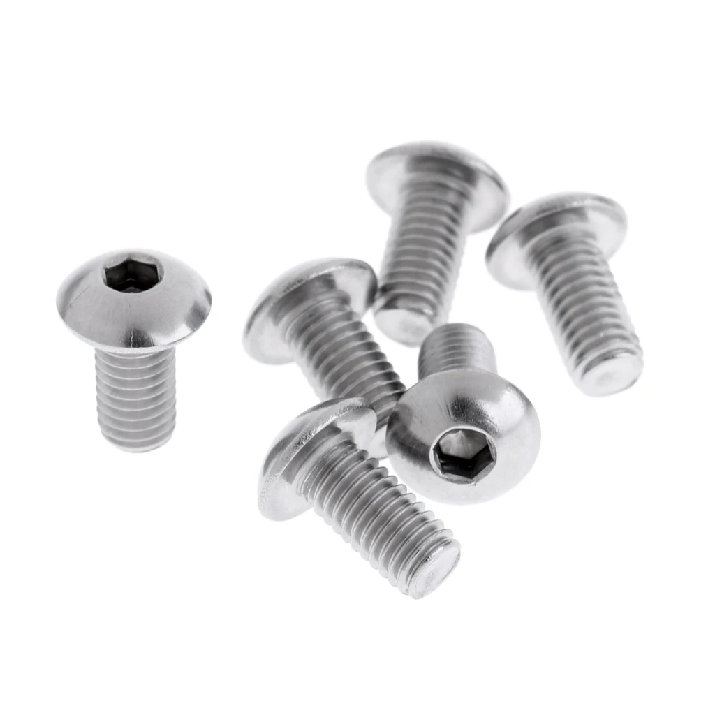 

6pcs M5 x 10mm Bike Disk Brake Rotor Bolts Cycling Parts, T25 Head Screws