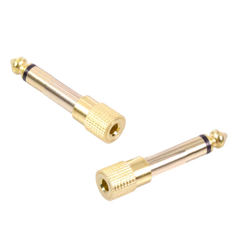 10 шт. позолоченный моно разъем 6 35 штекер для микрофона аудио мм 3 5