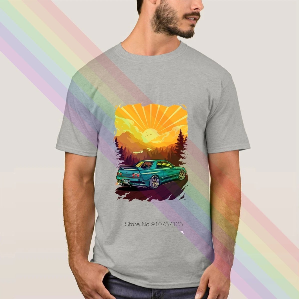 Классическая черная футболка с логотипом Nissan Skyline новинка 2020 летняя популярная