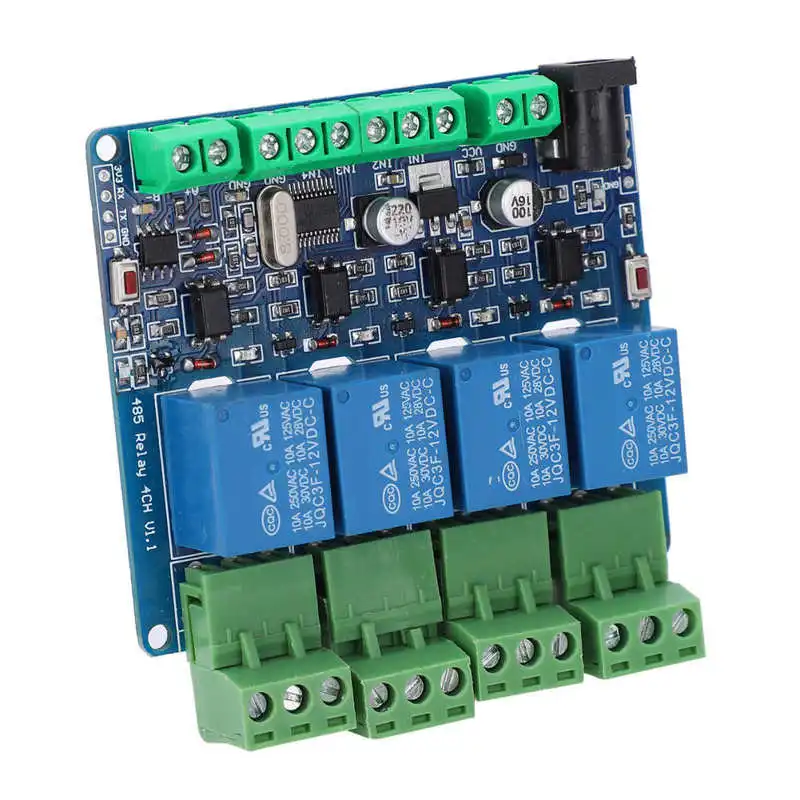 DC 12V 4-канальный Релейный Модуль датчика Высокая точность переключатель Вход для
