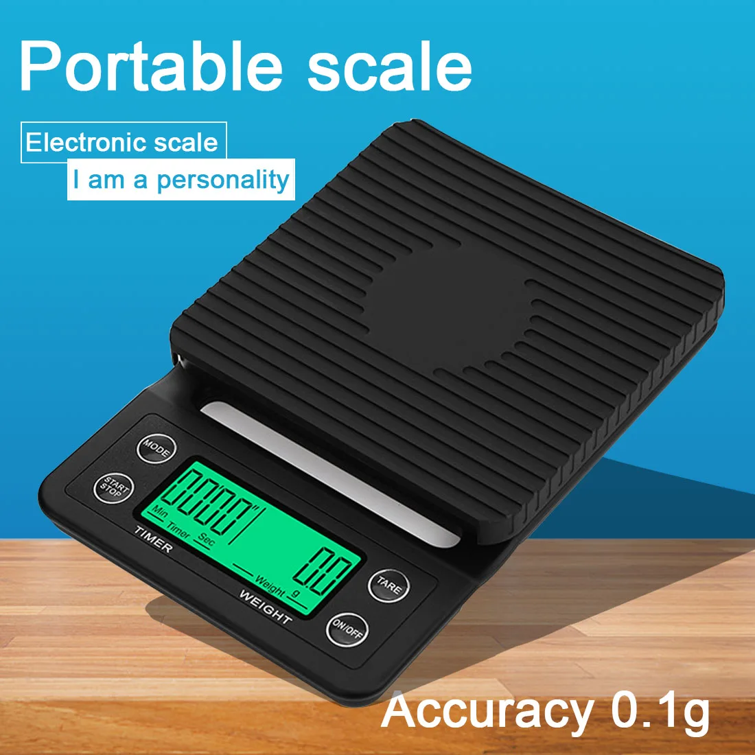 Электронные кухонные весы высокоточные с таймером 3 кг/0 1 г 5 ЖК экраном|Весы| |