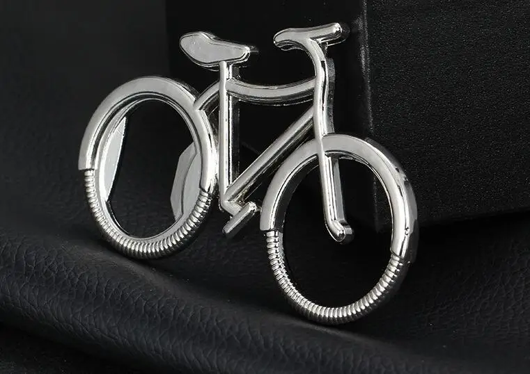 

100pcs Cute Fashionable Bike Bicycle Metal Beer Bottle Opener keychain key rings for bike lover biker Creative Gift