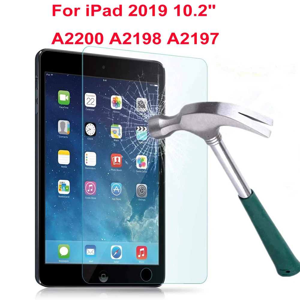 Закаленное стекло для iPad 10 2 7 го поколения защита экрана дюйма 2019 защитная пленка