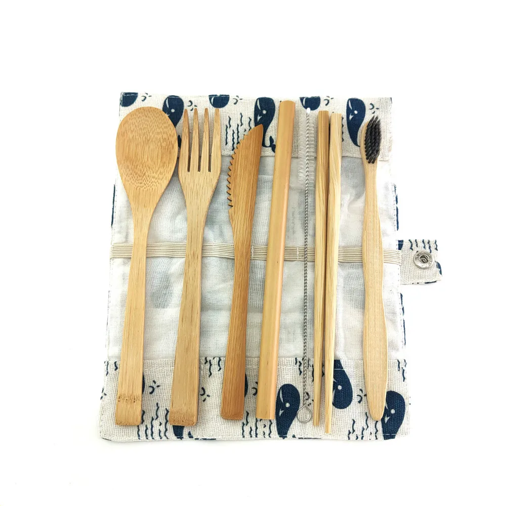 Набор столовых приборов из бамбука 7 шт./компл. | Дом и сад