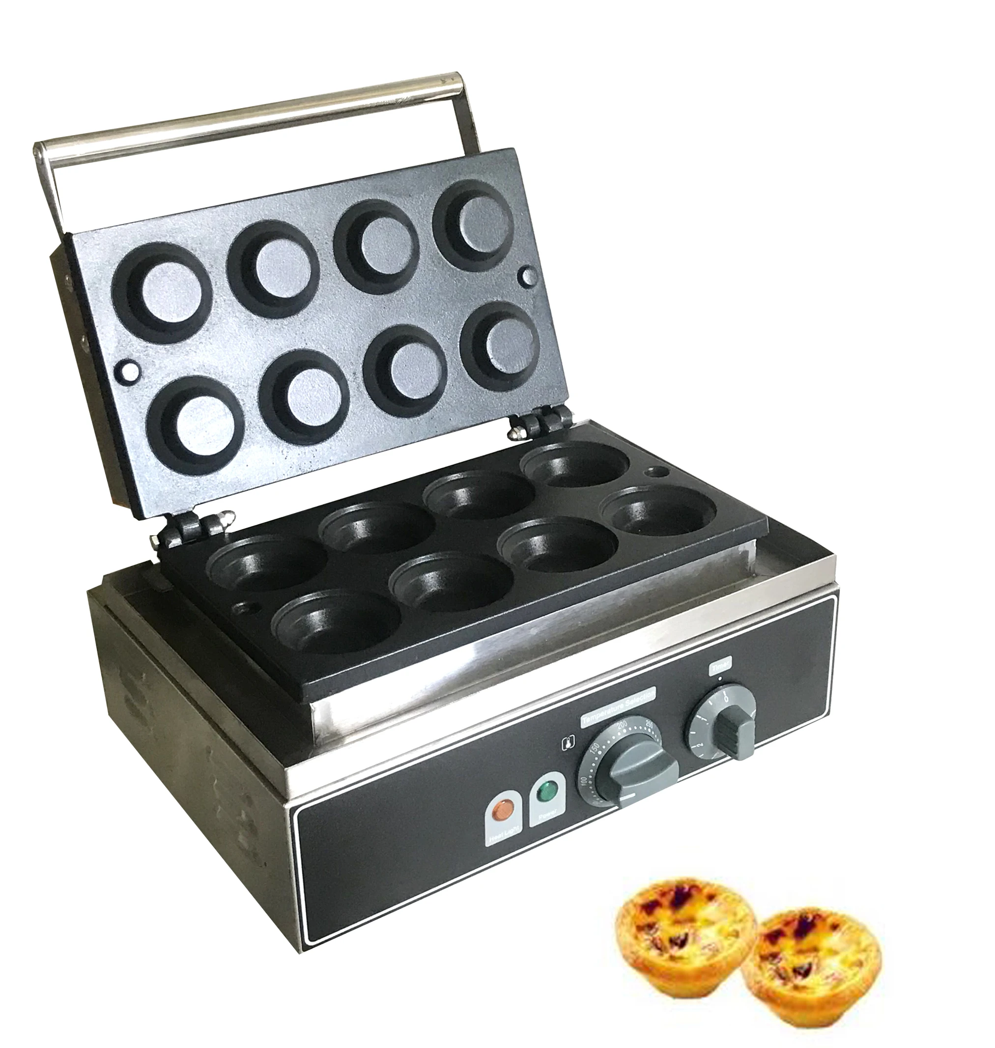 

Commercial Nonstick Electric 8 pcs Round Pastry Egg Tart maker Tartaletek Tart Tartlet Pie Maker Iron Bake