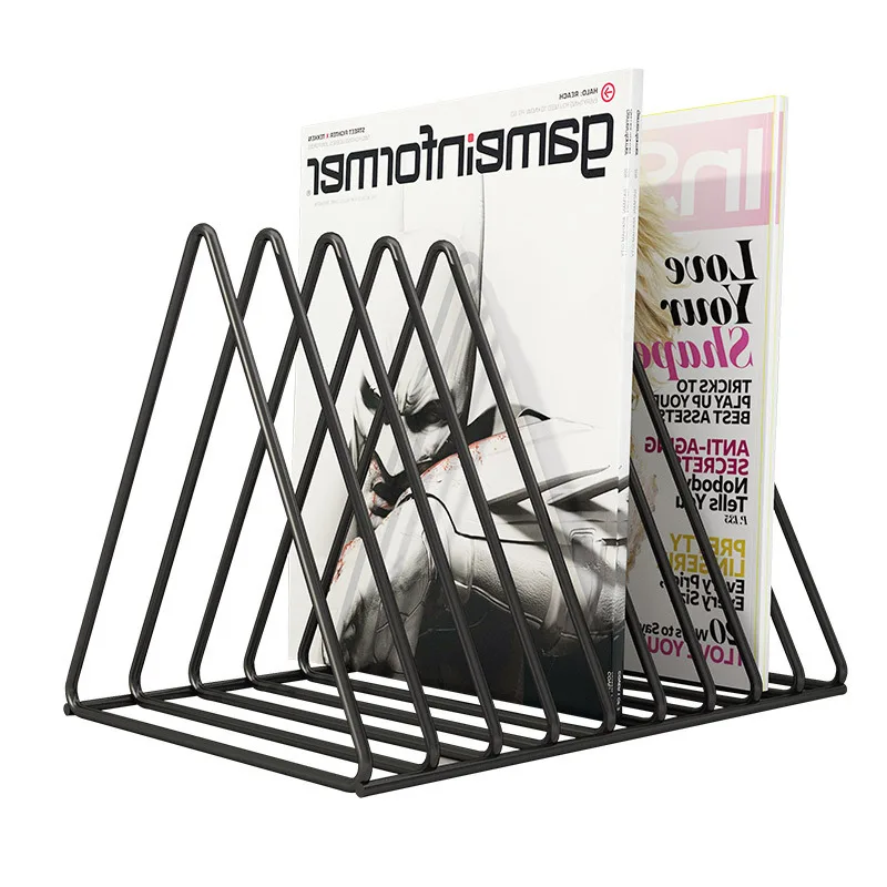 

Best-Selling CD Holder Album Display Stand Desktop Storage Rack Living Room Album Rack CD Iron Frame Simple Bookshelf
