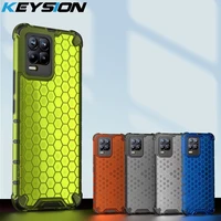 KEYSION Shockproof Case for Realme Pro  Neo C20 C17 C15 C11 Honeycomb Phone Cover for OPPO A94 A74 A54 A93 A73
