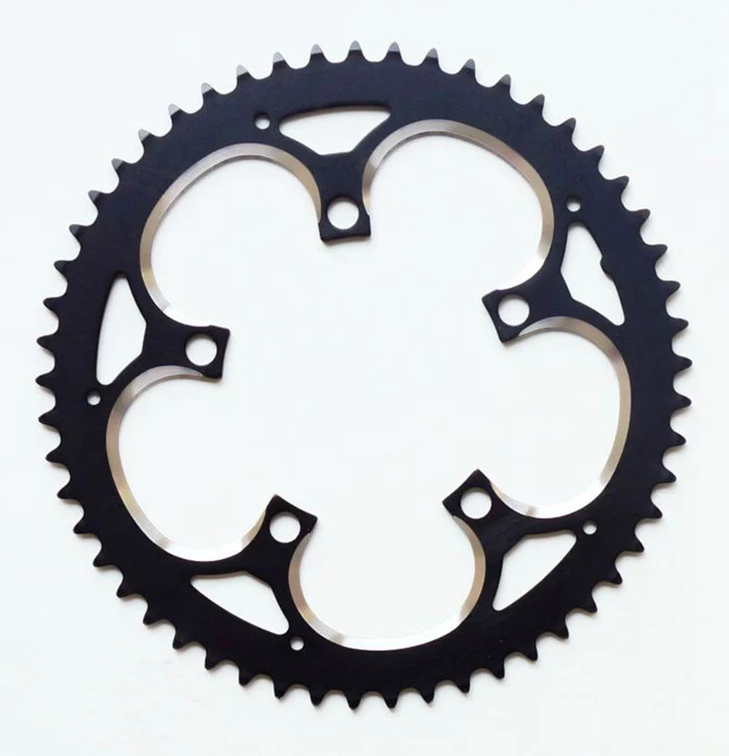 

Freeshipping !Vitesse 110BCD 39T 44T 46T 48T 50T 53T black chainring crankset aluminum