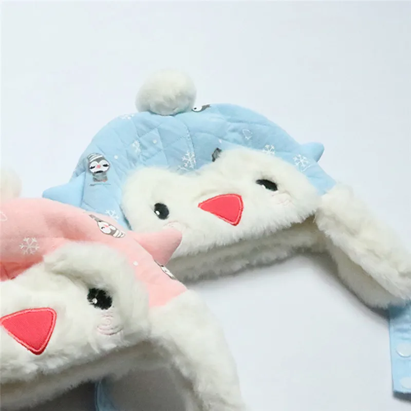 

Baby hat Fashion Baby Boys Girls Plush Thick Hat Keep Ear Protectors Warm Winter Cap czapki dla dzieci #3AA21
