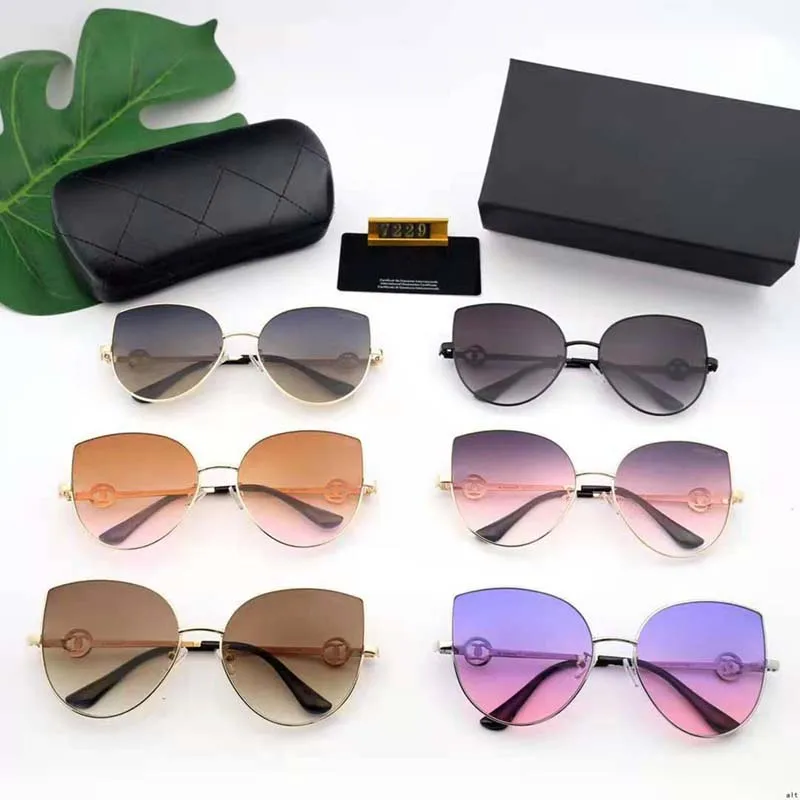 

2021 New Sunglasses Sexy Cat Eye Gradient Color Woman Sunglasses Original Logo High Quality Brand Polarized Glasses Oculos Retro