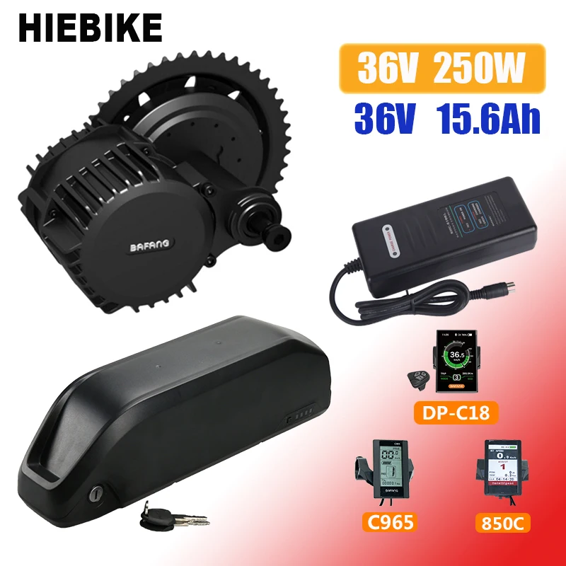 36V 250W Bafang комплект электровелосипеда с двигателем батареей 15.6ah 8FUN Elerctric велосипед