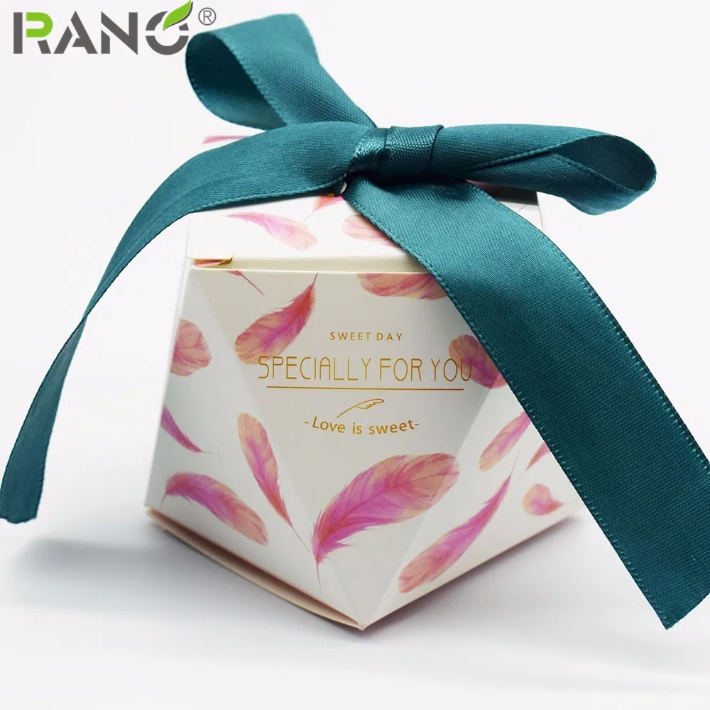 Милая декоративная картонная подарочная коробка RANO для свадьбы и вечеринки с