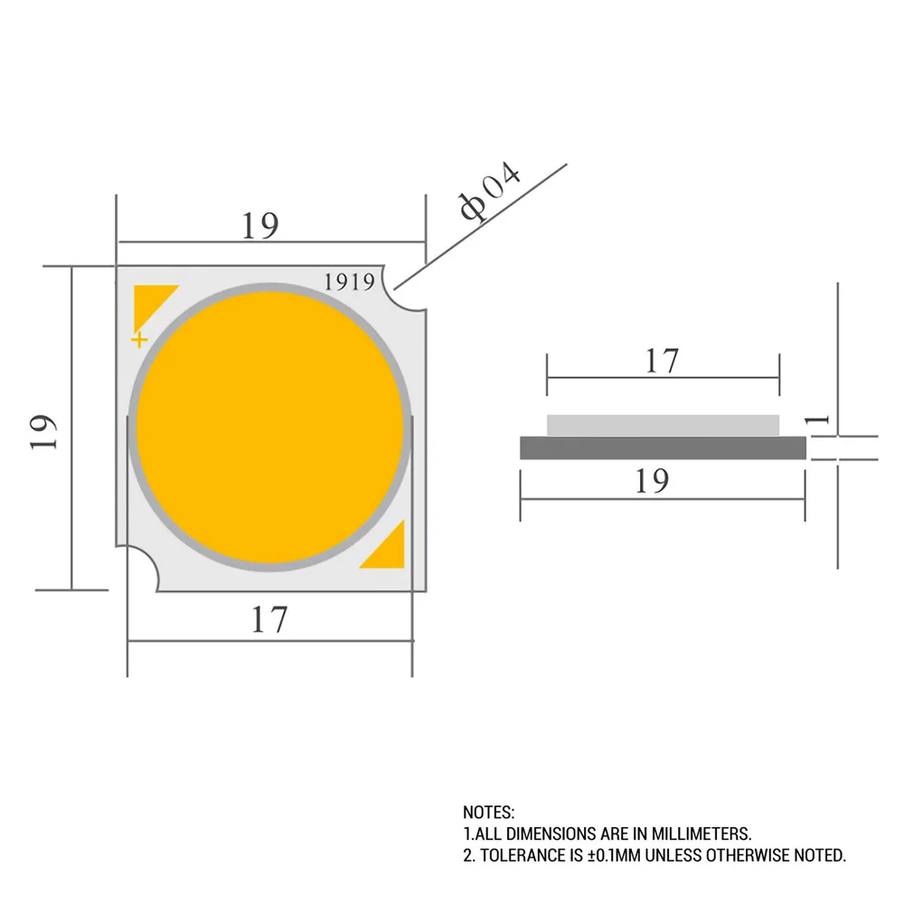Чип CRI Ra 97 COB 10 Вт 18 20 30 36 42 48 теплый естественный белый свет 2700K 3000K 4000K 5000K 1919