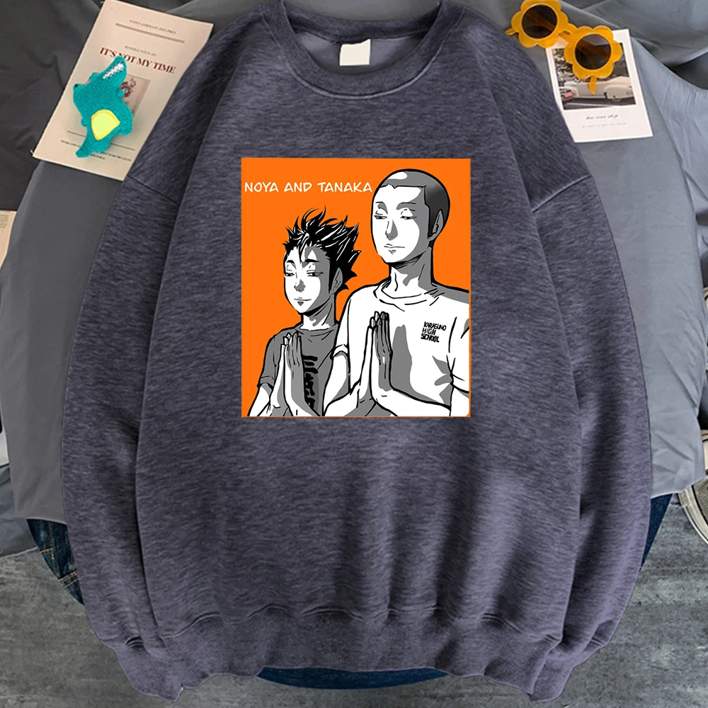 

Haikyuu Print Sweatshirts High Quality Long Sleeve Mens Hooded Clothes Hip Hop Fashion Punk Style Hip Hop Streetwear Hoody Male