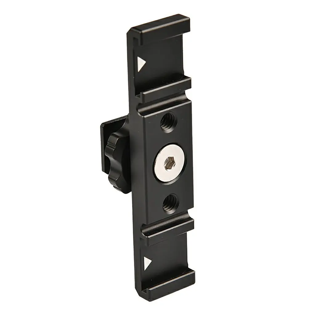 

PT-2S Dual Hot Shoe Mount Adapter Microphone Extension Bar for Boya BY-MM1 VL49 LED Video Light Gimbal Accessories