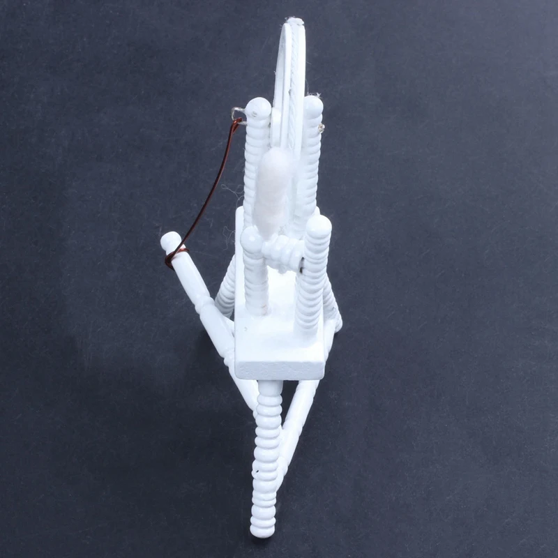 1:12 весы Кукольный дом миниатюрная ручная наматывающая машина деревянная прялка