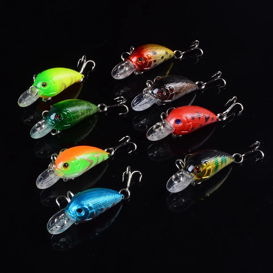 1 шт. приманка 4 5 см 2 г маленький кренкбейт для рыбной ловли жесткая в виде гольяна