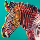 Художественный постер с изображением зебры Энди вархола, картины маслом, холст для домашнего декора, настенное искусство