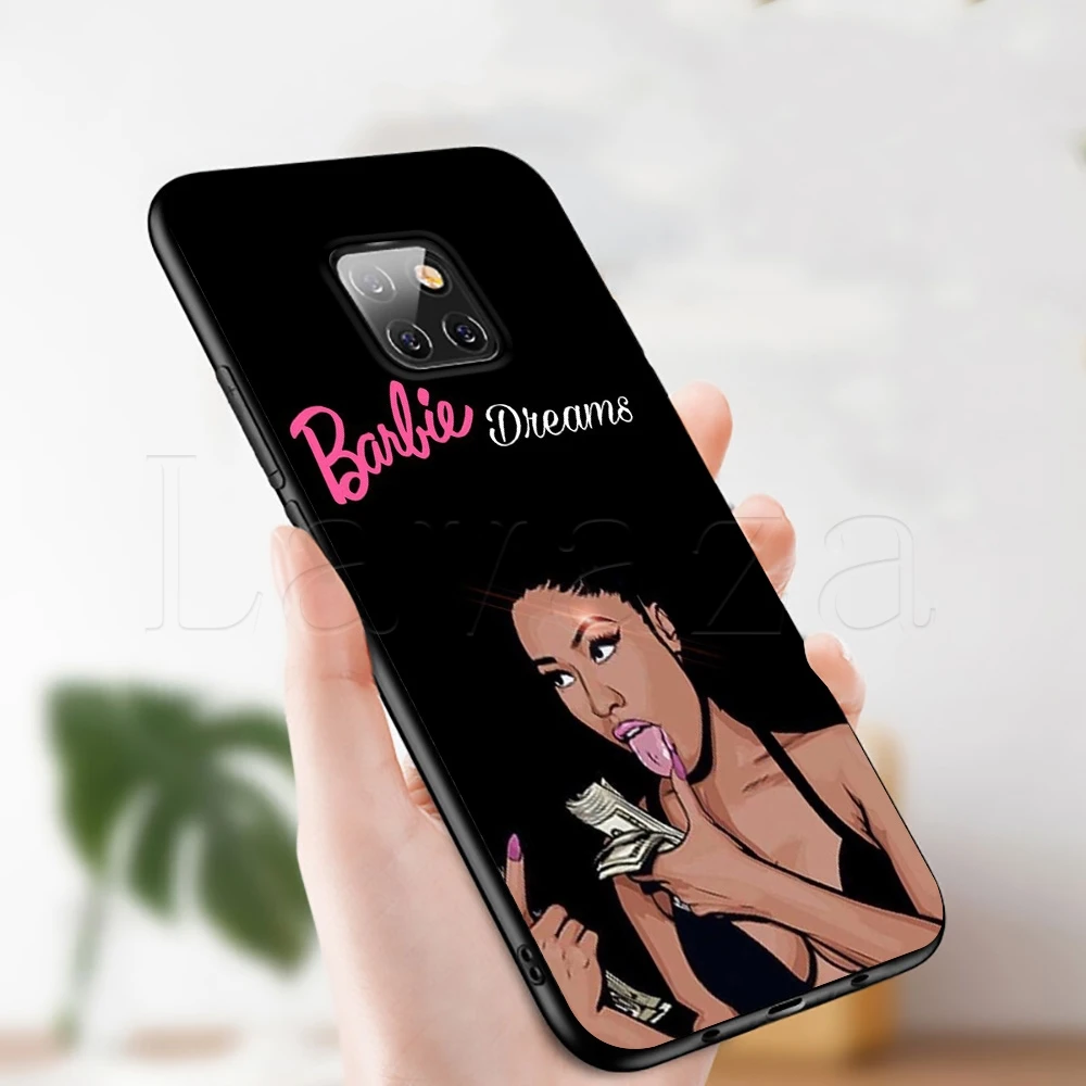Мягкий чехол Lavaza Melanin Poppin Black queen для huawei P9 P10 P20 P30 P Smart Z Y7 Plus Lite Pro Prime Mini 2019 |