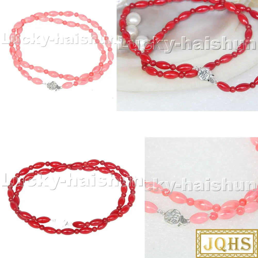 

Ожерелье из натуральных круглых красных и розовых коралловых бусин в стиле барокко, 18 дюймов, серебряная застежка 925 пробы, c125