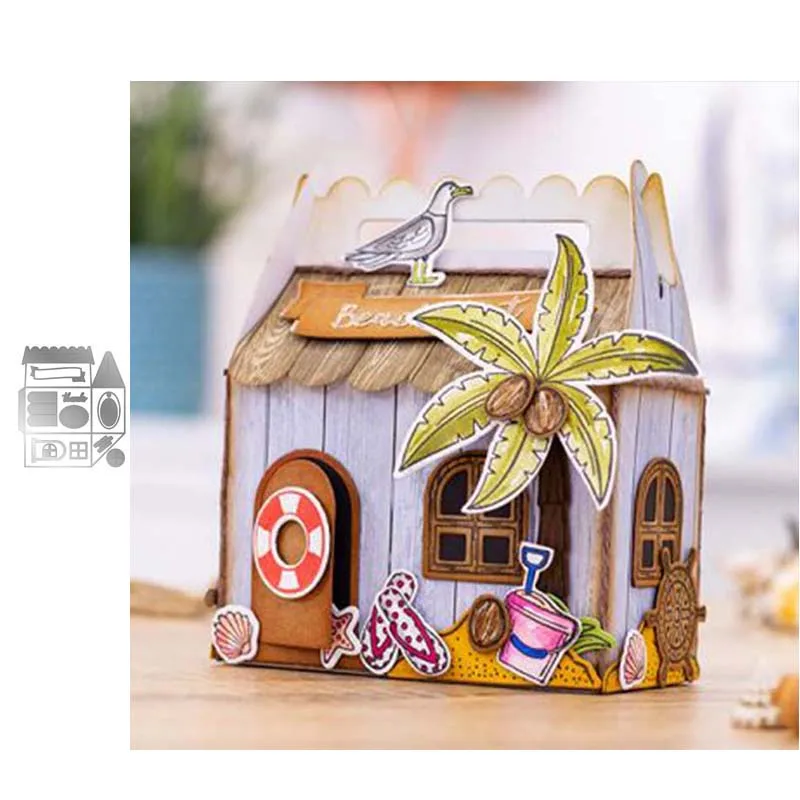 JC ручка дом Подарочная коробка металлический Трафаретный вырубной штамп для