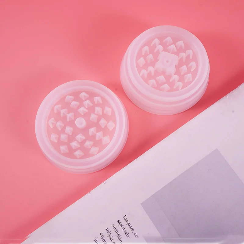 Tobacco Grinder Leaf Herbal Herb Smoke Spice Crusher Silicone Mould DIY Crafts Making Tools Crystal Epoxy Resin Mold | Украшения и