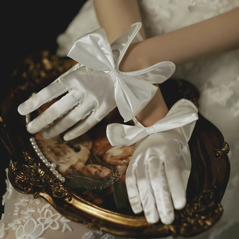 

New Arrival Black lace gloves Bridal Wedding accessories Gant mariage femme Novia Cheap Wedding gloves for bride