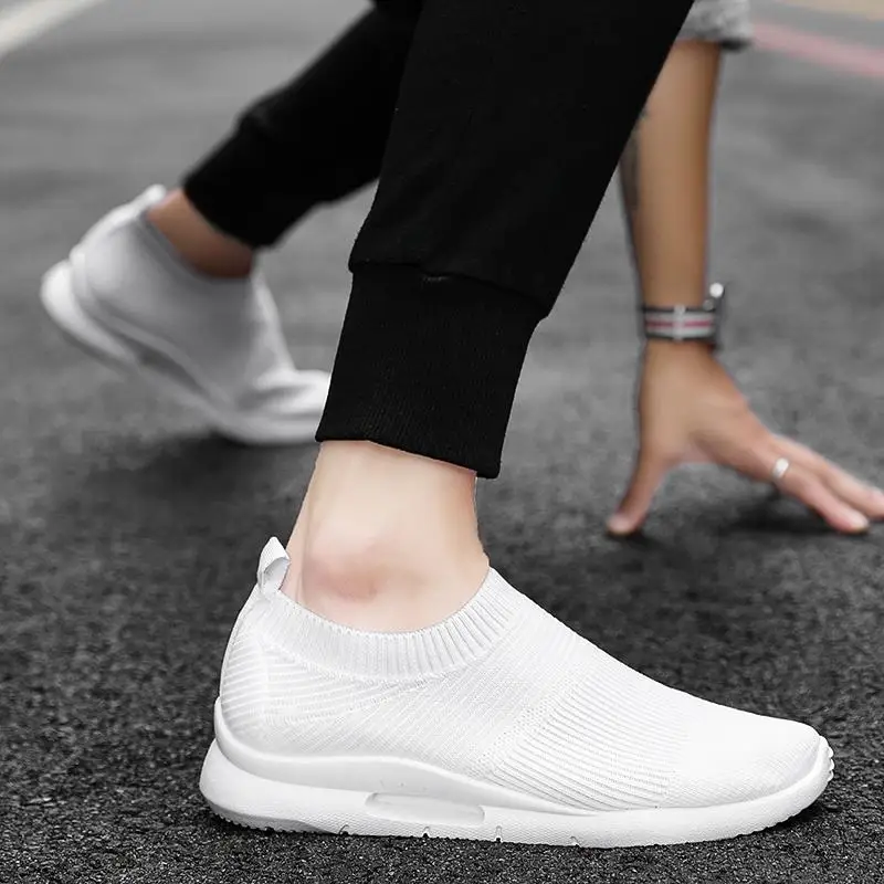 

Fashion Hot Sale Light Men's Running Shoes Comfortable Men's Sock Sneaker Breathable Non-Slip Outdoor Walking Men Sport Shoes