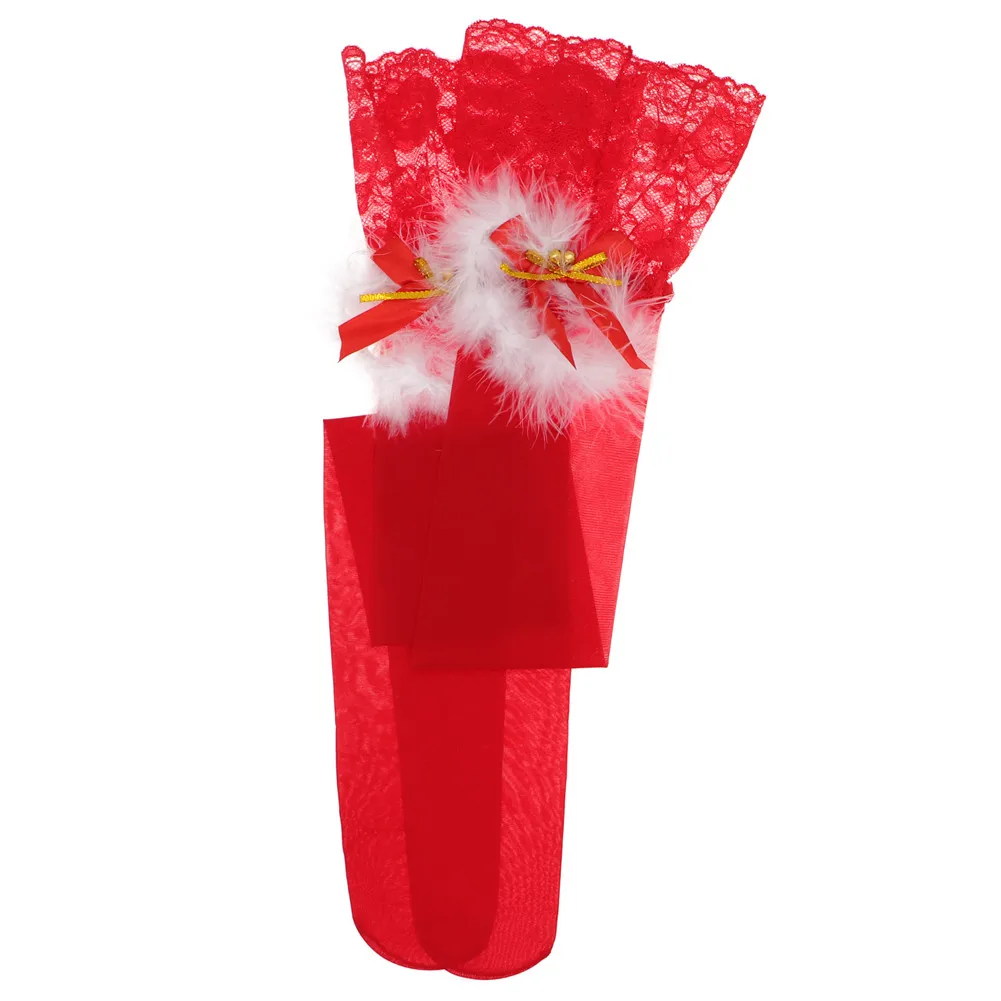 Комплект из бюстгальтера + трусиков подвязок чулок оленьих рогов ночной рубашки