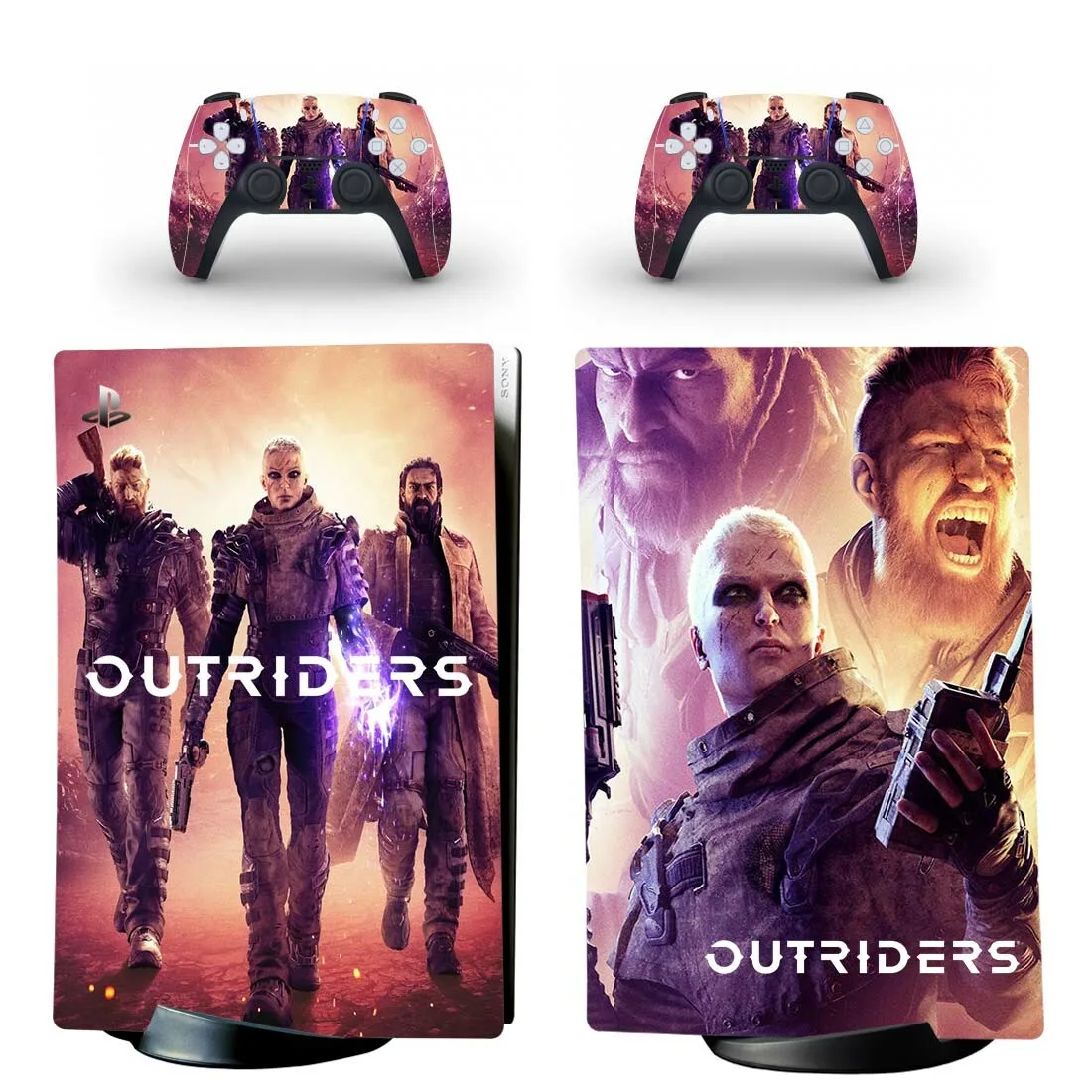 

Виниловая наклейка Outriders PS5 Digital Edition для консоли PlayStation 5 и контроллеров PS5