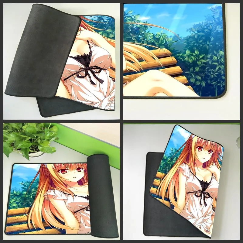 Yuzuoan рекламная Аниме игра компьютерная коврик для мыши японский аниме стиль