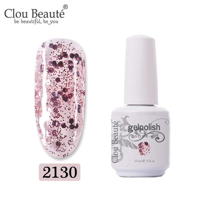 2130 Clou Beaute 15 мл цветной гель-краска УФ-гель для ногтей замачиваемый светодиодный лак для ногтей Гель-лак для ногтей Полупостоянный лак для ногтей - Цвет: 2130