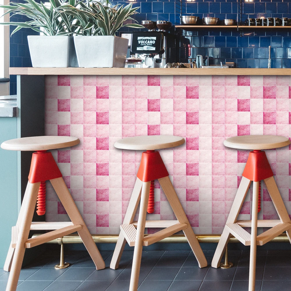 Водостойкая мозаичная настенная наклейка из ПВХ самоклеящиеся обои рулон мебели