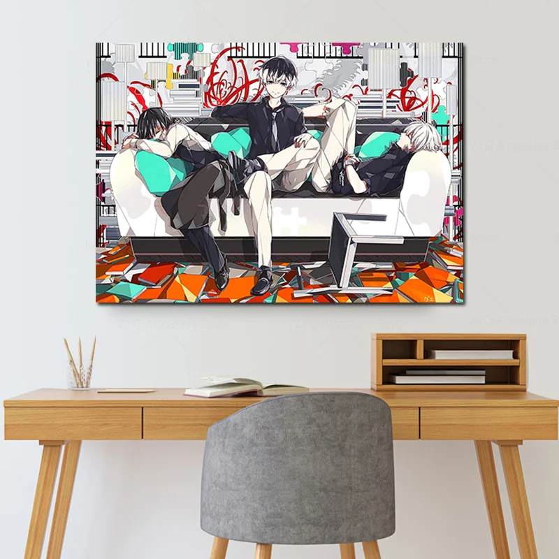 Декоративный постер с принтом Токийский Гуль художественное оформление на стену