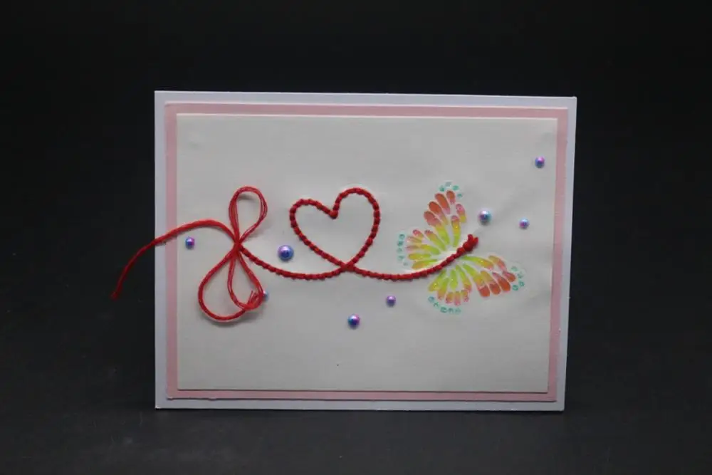 Форма сердца Скрапбукинг умственная высечка граница высечки и штамп для ручного