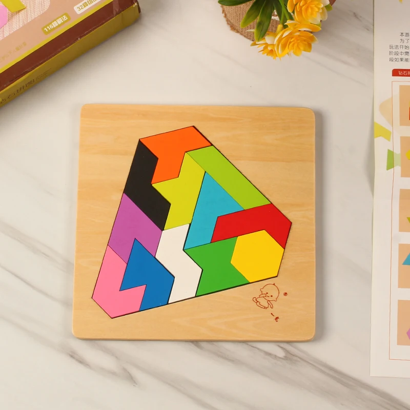 Деревянные игрушки для малышей Детские геометрические развивающие Монтессори