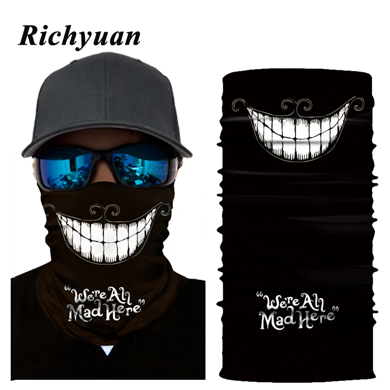 

New 3D Seamless Balaclava Magic Scarf Neck Face Mask Ghost Skull Skeleton Head Bandana Shield Headband Headwear Bandanas Men