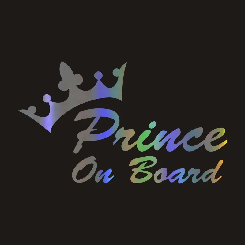 

Водонепроницаемая автомобильная наклейка принцесса ребенок на борту 21,5*12,5 см фотоотражающая лазерная виниловая автомобильная наклейка 3D ...