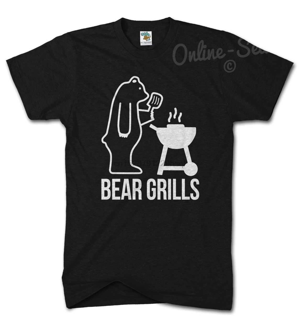 Мужская футболка с надписью Bear Grills на заказ для дня рождения ТВ кемпинга слоган